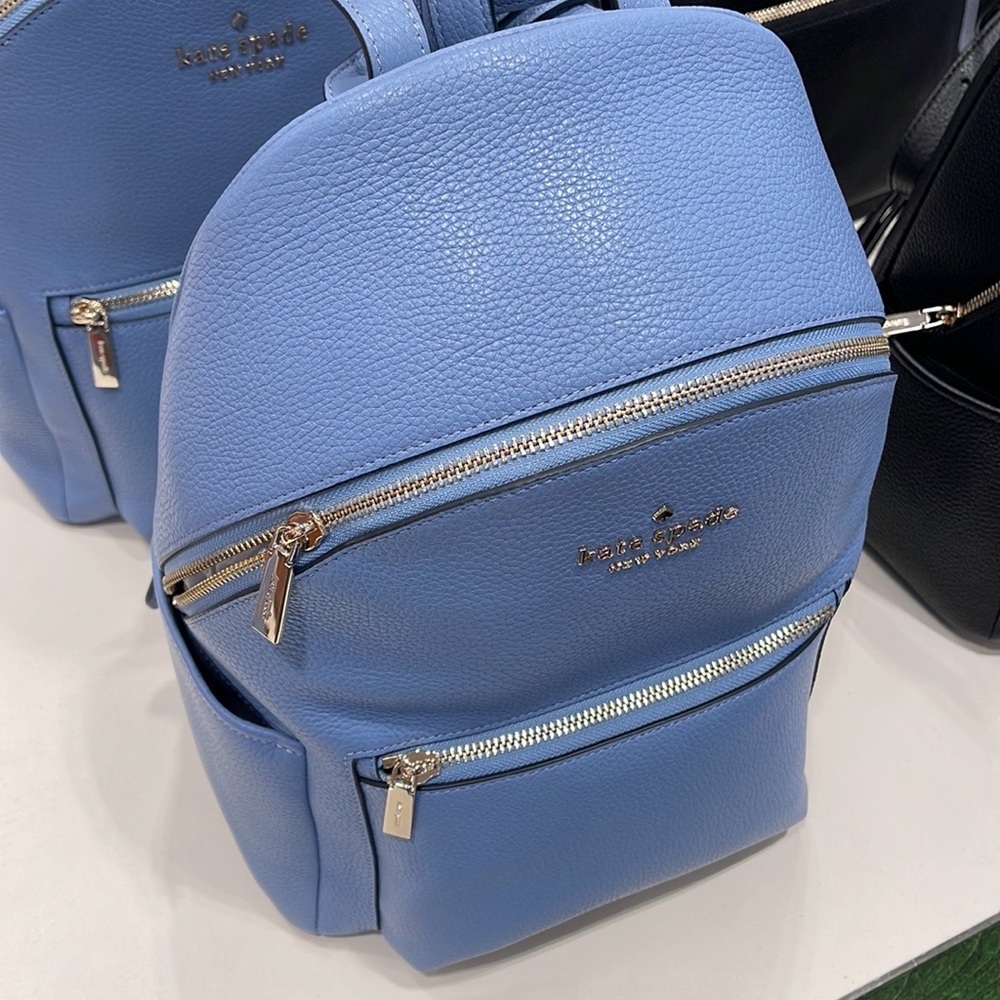 Kate Spade Leila Pebbled Leather Medium Dome Backpack
Dusty Blue - Picture 12 of 16